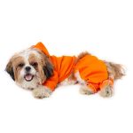 لباس سگ طرح سویشرت و شلوار کد 113 نارنجی رنگ